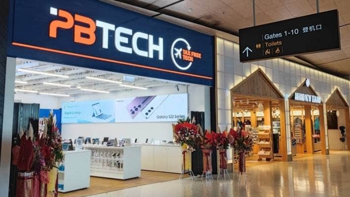 PB Tech store at Auckland Airport