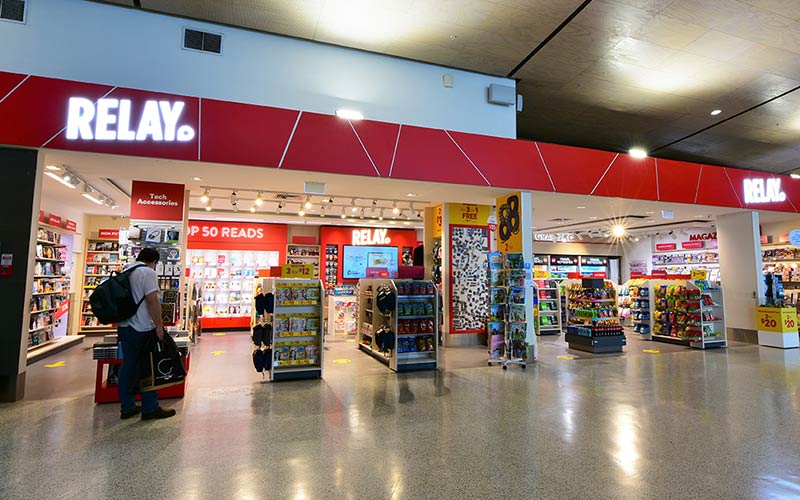 Relay store at Auckland Airport
